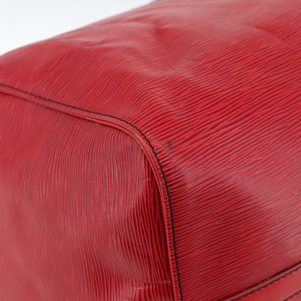 Louis Vuitton Keepall Bag Epi Leather Red Leather Travel Bag Bag (Pre-Owned)