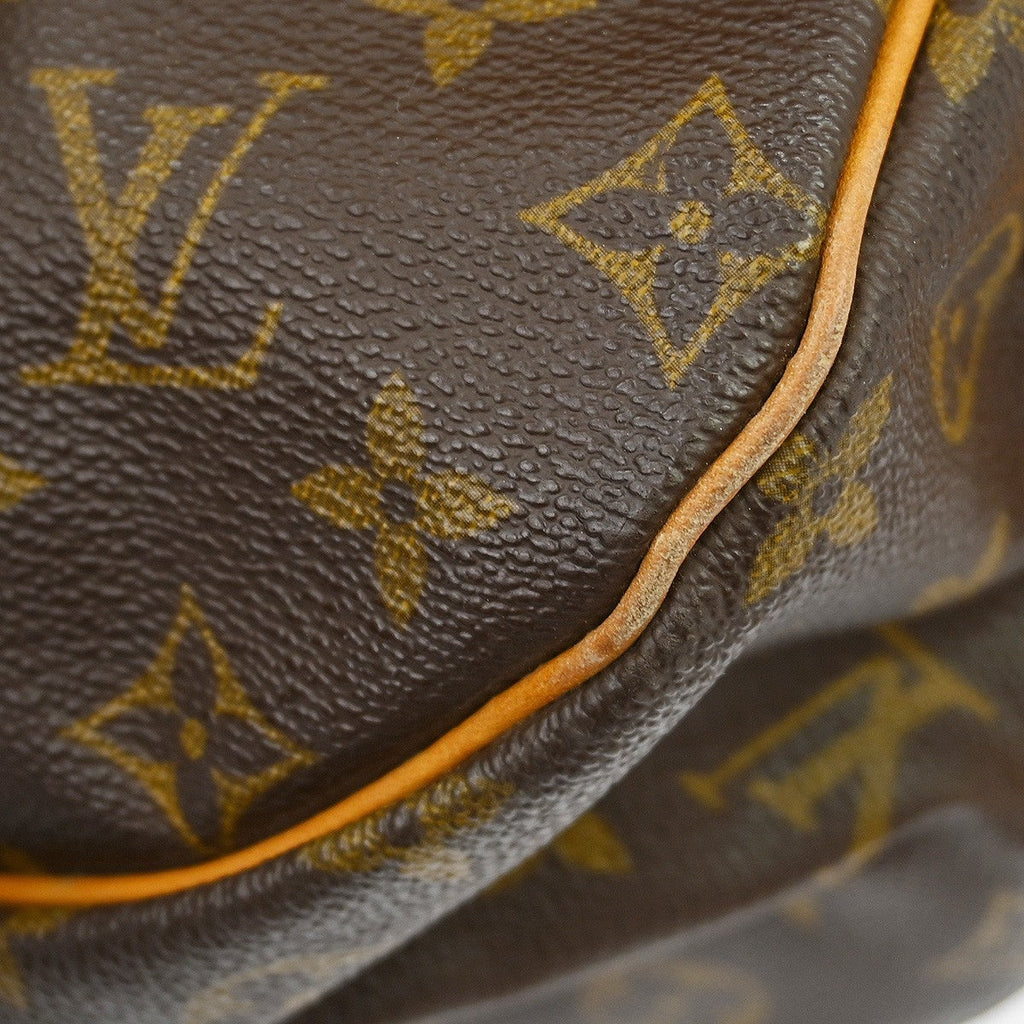 Louis Vuitton Saumur Handbag Monogram Canvas Brown Canvas Shoulder Bag Bag (Pre-Owned)