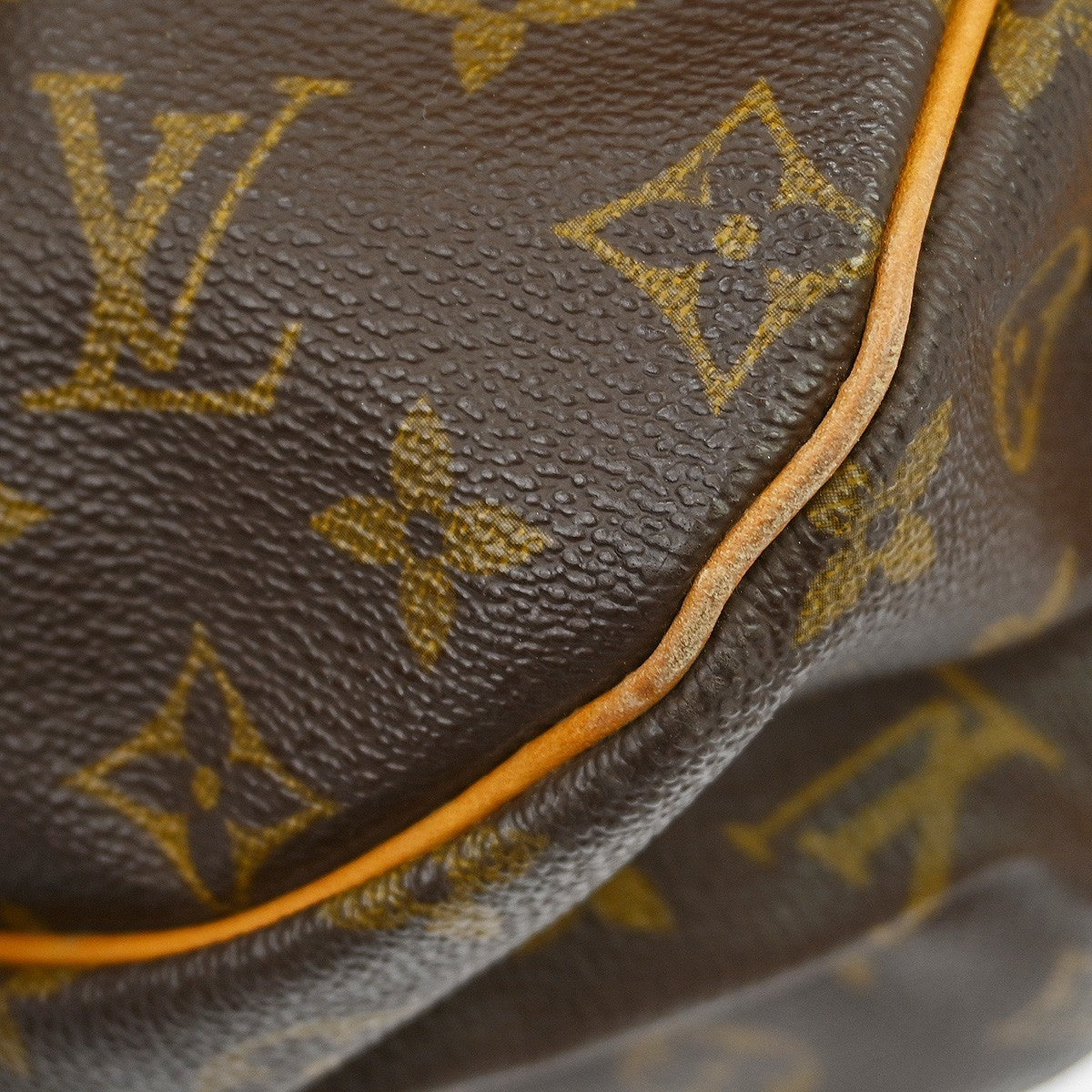 Louis Vuitton Saumur Handbag Monogram Canvas Brown Canvas Shoulder Bag Bag (Pre-Owned)