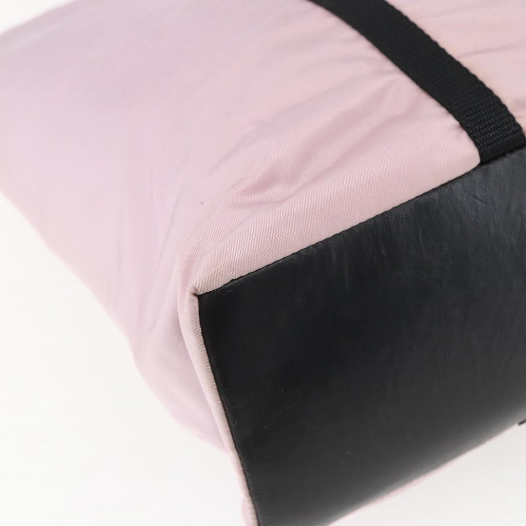 Prada Vintage Tote Tessuto Pink Nylon Tote Bag Bag (Pre-Owned)