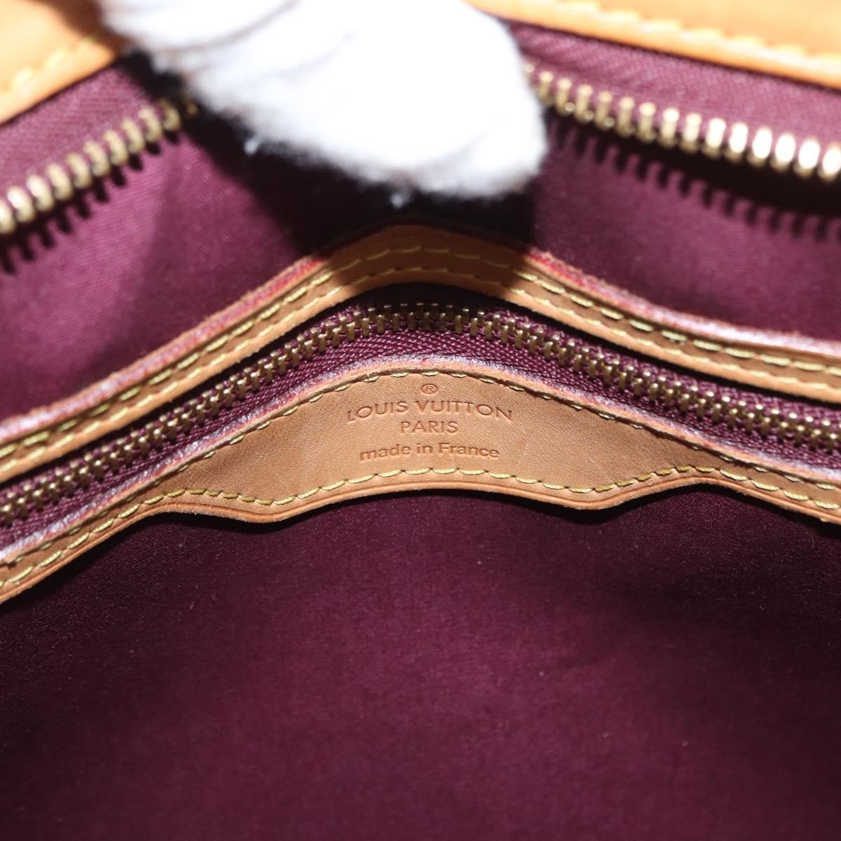 Louis Vuitton Brea Handbag Monogram Vernis Burgundy Patent_Leather Handbag (Pre-Owned)