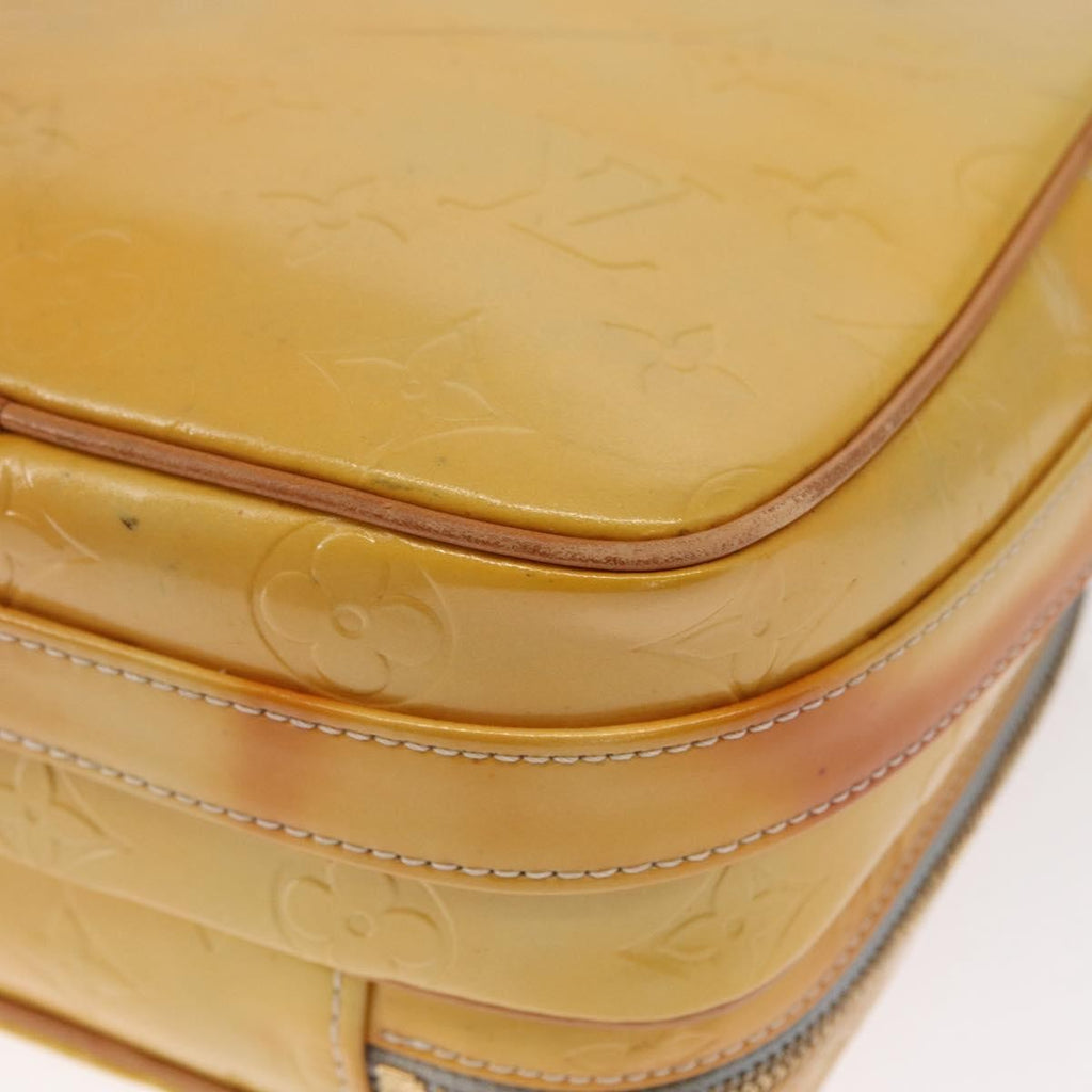 Louis Vuitton Wooster Handbag Monogram Vernis Yellow Patent_Leather Shoulder Bag Bag (Pre-Owned)