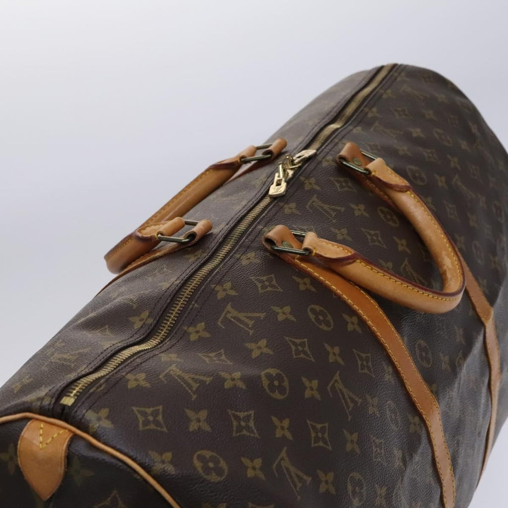 Louis Vuitton Keepall Bag Monogram Canvas Brown Canvas Travel Bag Bag (Pre-Owned)