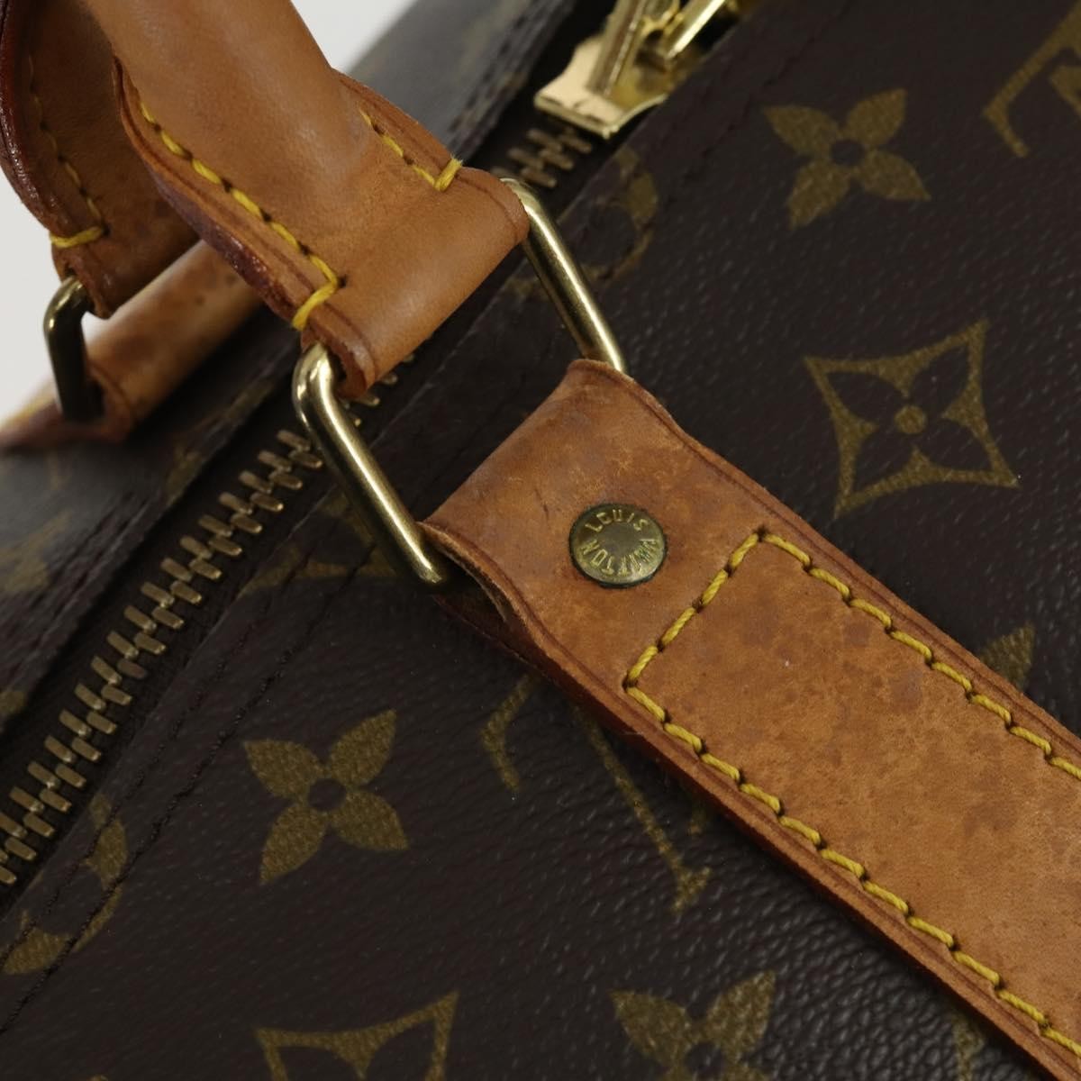 Louis Vuitton Keepall Bag Monogram Canvas Brown Canvas Travel Bag Bag (Pre-Owned)