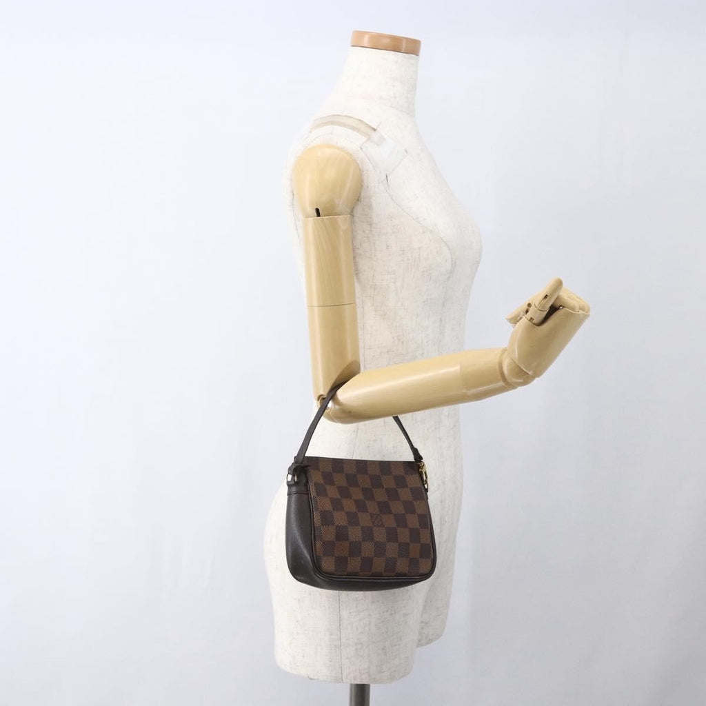 Louis Vuitton Trousse Make Up Bag Damier Brown Canvas Clutche & Pouche Bag (Pre-Owned)