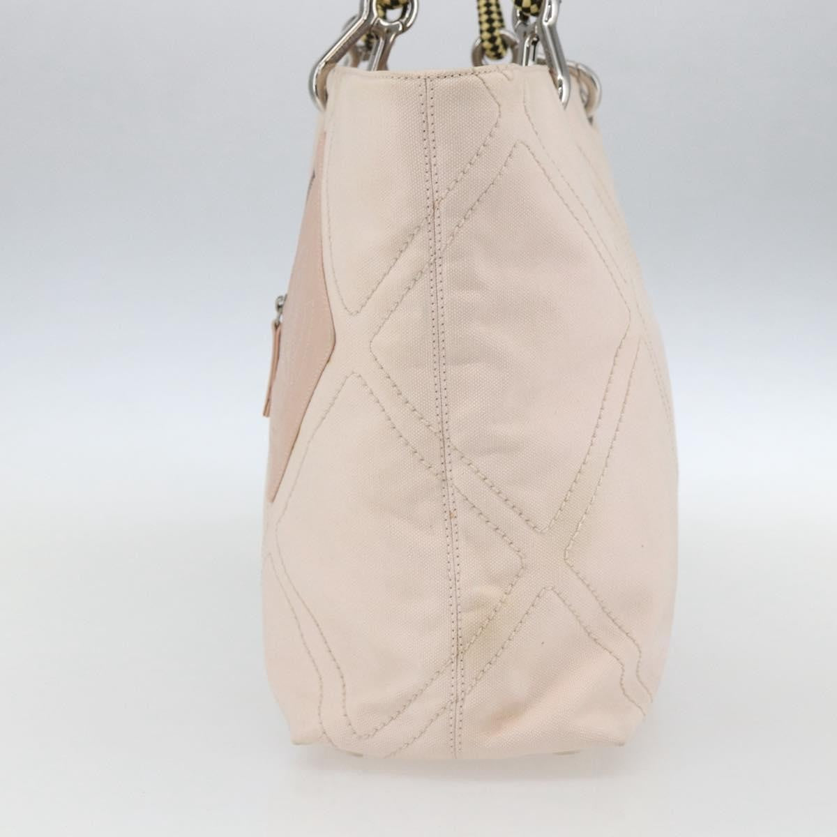 Chanel Vintage Cruise Line No.5 Tote Quilted Canvas Pink Canvas Tote Bag Bag (Pre-Owned)