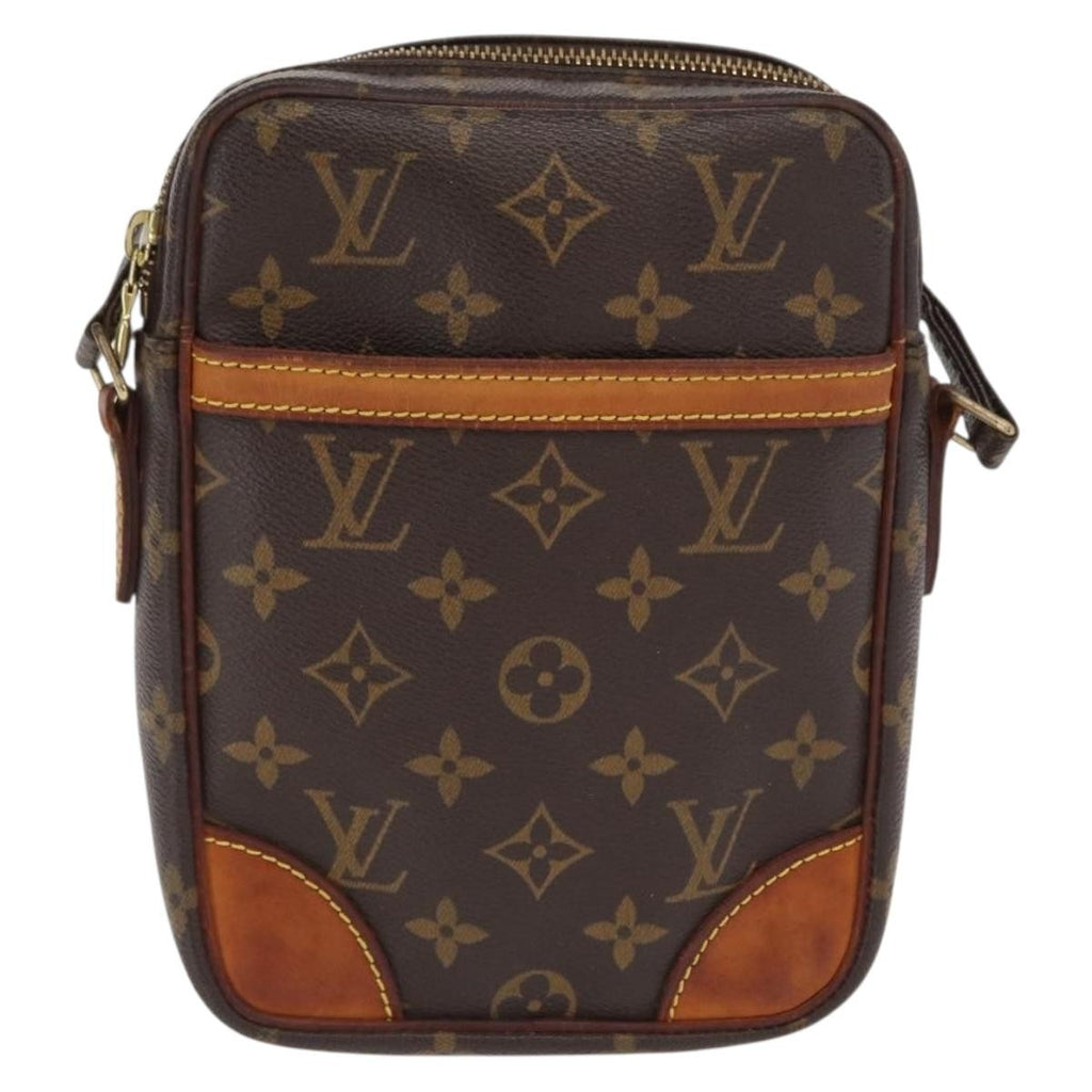 Louis Vuitton Danube Handbag Monogram Canvas Brown Canvas Shoulder Bag Bag (Pre-Owned)