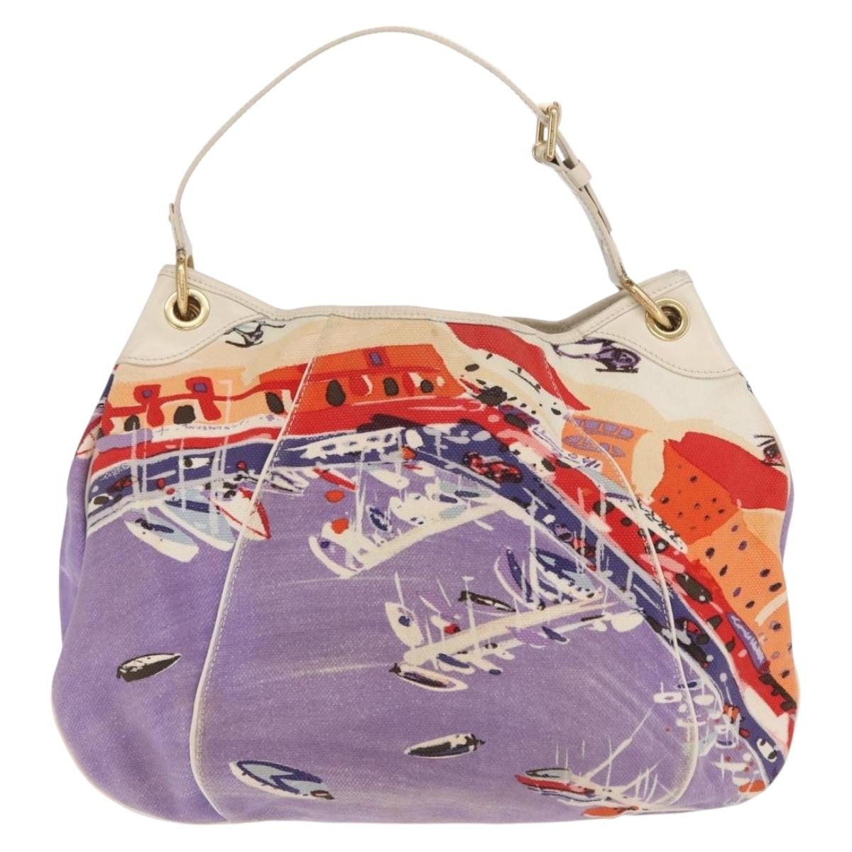 Louis Vuitton Galliera Handbag Riviera Cruise Canvas Purple Canvas Tote Bag Bag (Pre-Owned)