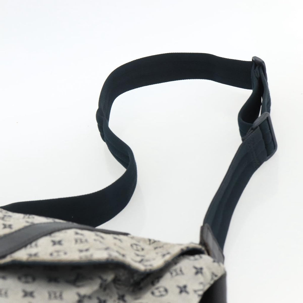 Louis Vuitton Sac Maman Handbag Mini Lin Blue Canvas Shoulder Bag Bag (Pre-Owned)