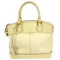 Louis Vuitton Suhali Lockit Handbag Leather Beige Leather Tote Bag Bag (Pre-Owned)