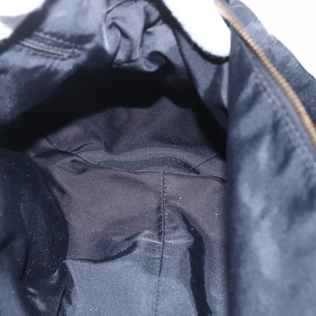 Chanel Travel Line Boston Bag Nylon Black Nylon Travel Bag Bag (Pre-Owned)
