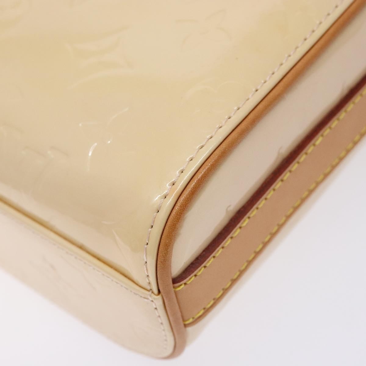 Louis Vuitton Sullivan Handbag Monogram Vernis Beige Patent_Leather Bag (Pre-Owned)