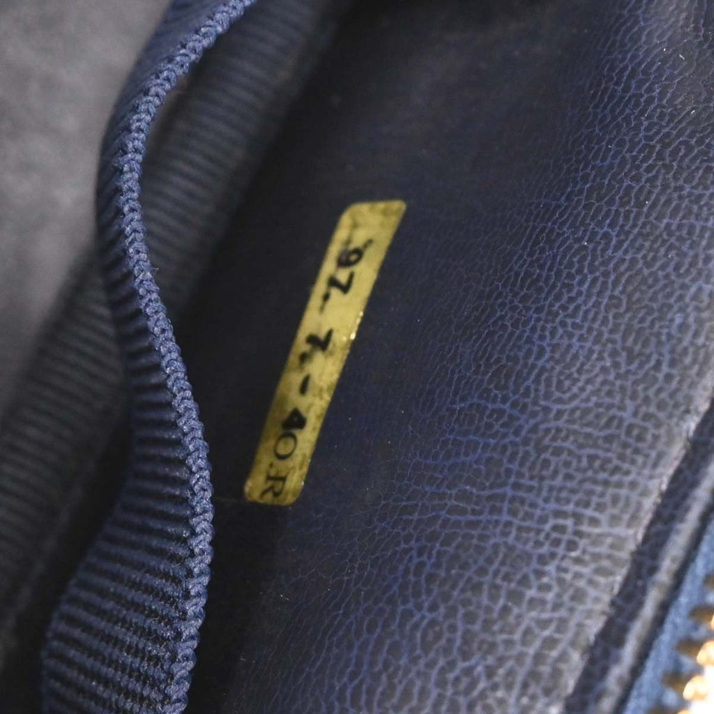 Chanel Vintage Cc Vanity Case Denim Blue Denim_Jeans Handbag (Pre-Owned)