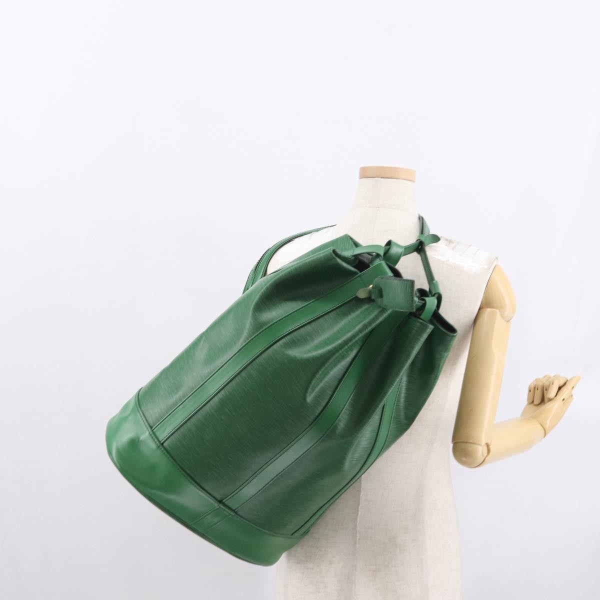 Louis Vuitton Randonnee Backpack Epi Leather Green Leather Shoulder Bag Bag (Pre-Owned)