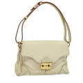 Louis Vuitton Suhali L'essentiel Handbag Leather White Leather Shoulder Bag Bag (Pre-Owned)