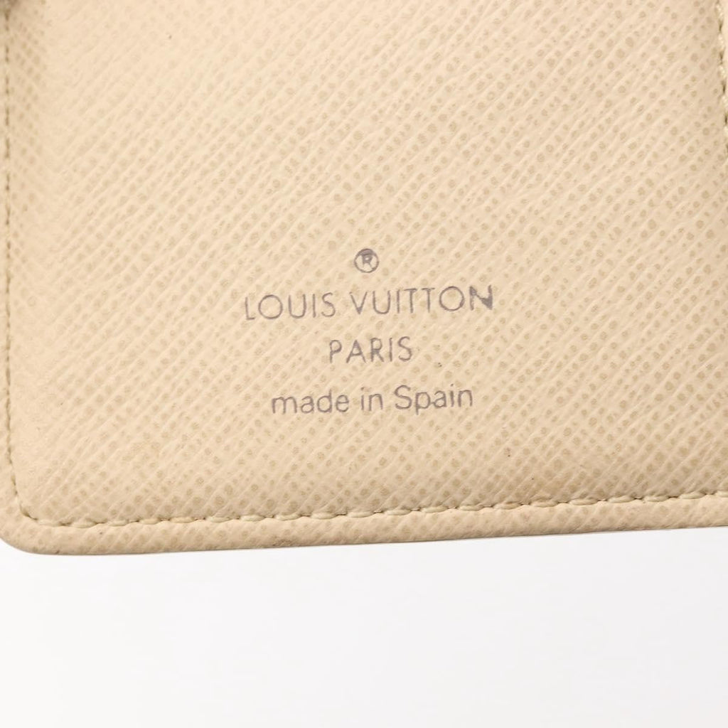 Louis Vuitton Agenda Cover Damier Azur Beige Canvas Toiletry Case Accessory (Pre-Owned)