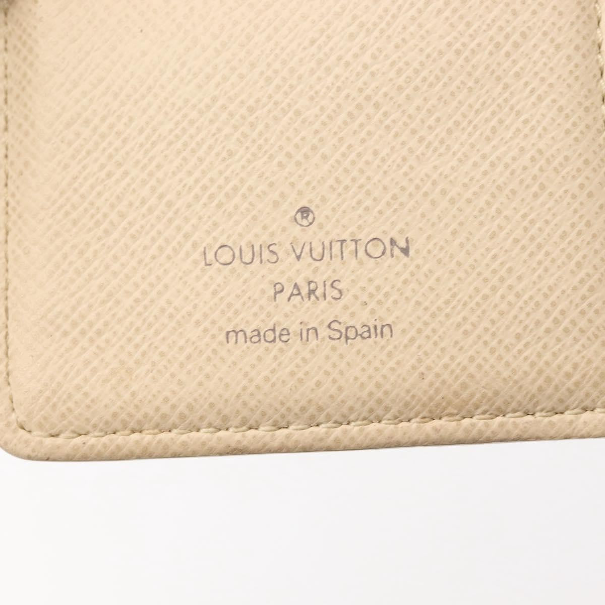 Louis Vuitton Agenda Cover Damier Azur Beige Canvas Toiletry Case Accessory (Pre-Owned)