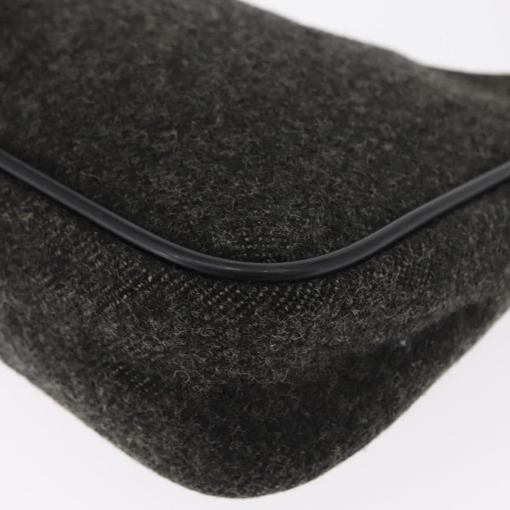 Prada Re-Edition 2000 Hobo Wool Gray Wool Handbag (Pre-Owned)