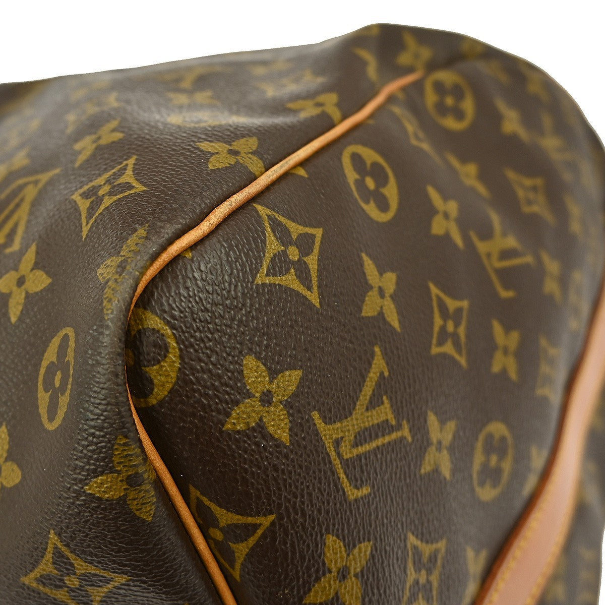 Louis Vuitton Keepall Bandouliere Bag Monogram Canvas Brown Canvas Travel Bag Bag (Pre-Owned)