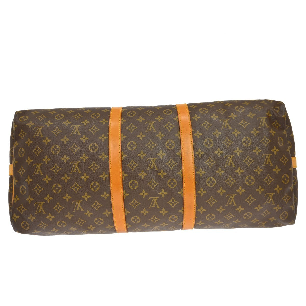 Louis Vuitton Keepall Bandouliere Bag Monogram Canvas Brown Canvas Travel Bag Bag (Pre-Owned)