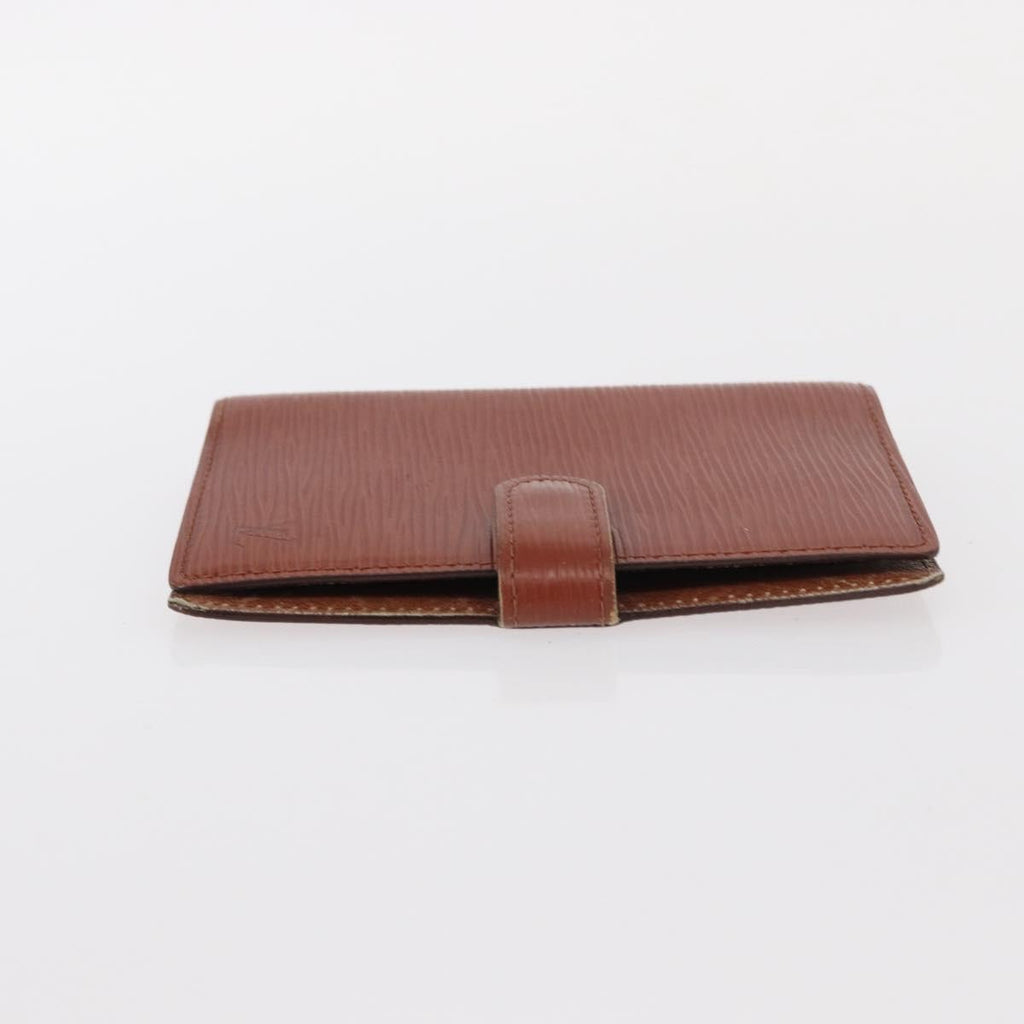 Louis Vuitton Agenda Cover Epi Leather Brown Leather Wallets Accessory (Pre-Owned)
