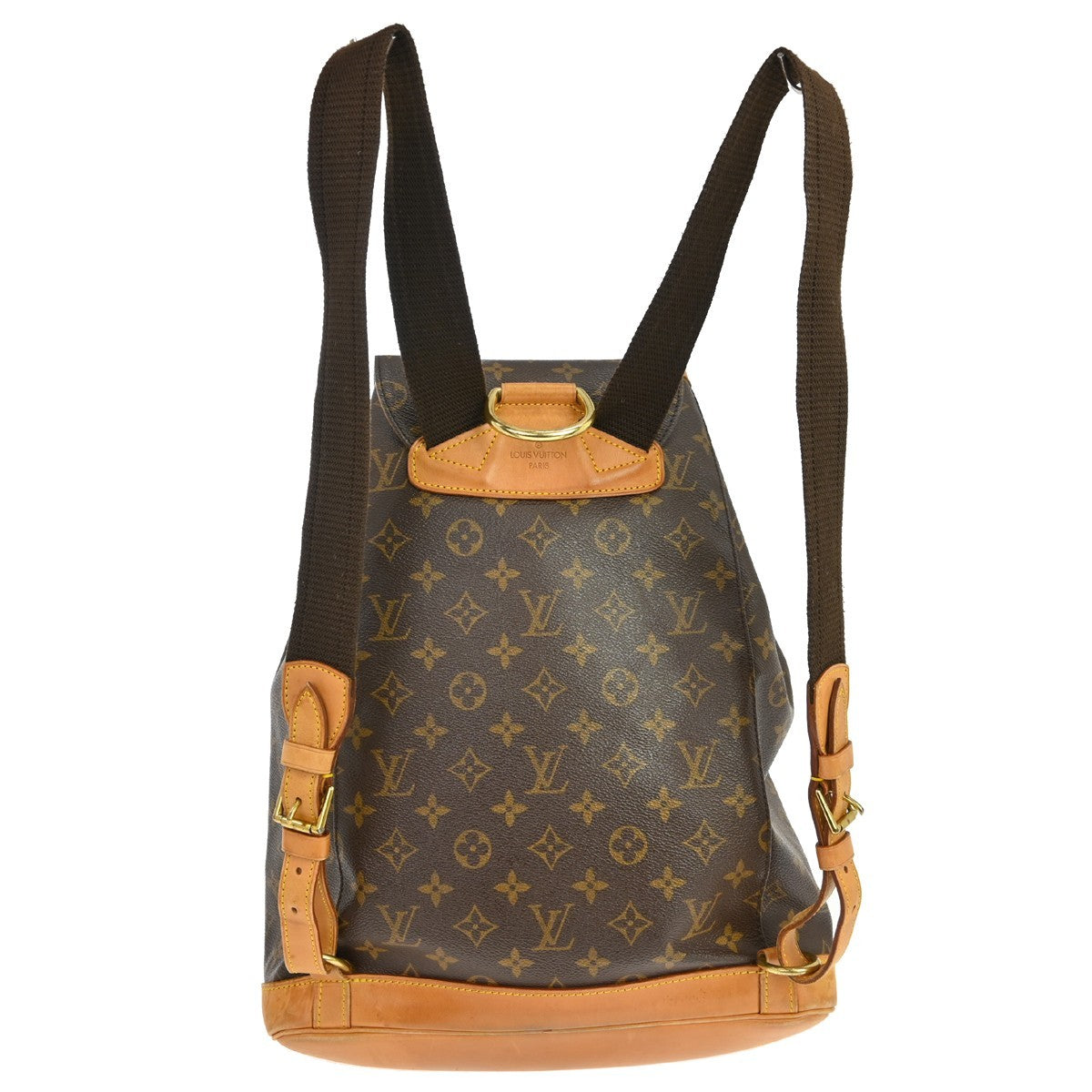 Louis Vuitton Vintage Montsouris Backpack Monogram Canvas Brown Canvas Backpack Bag (Pre-Owned)