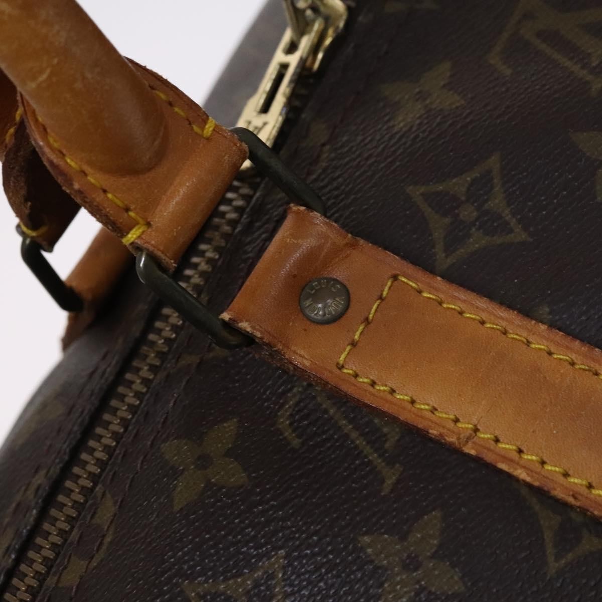 Louis Vuitton Keepall Bag Monogram Canvas Brown Canvas Travel Bag Bag (Pre-Owned)