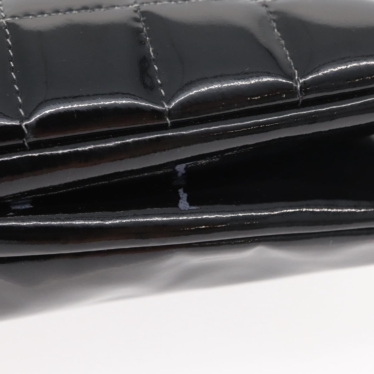 Chanel Keyboard Flap Bag Quilted Patent Black Patent_Leather Shoulder Bag Bag (Pre-Owned)