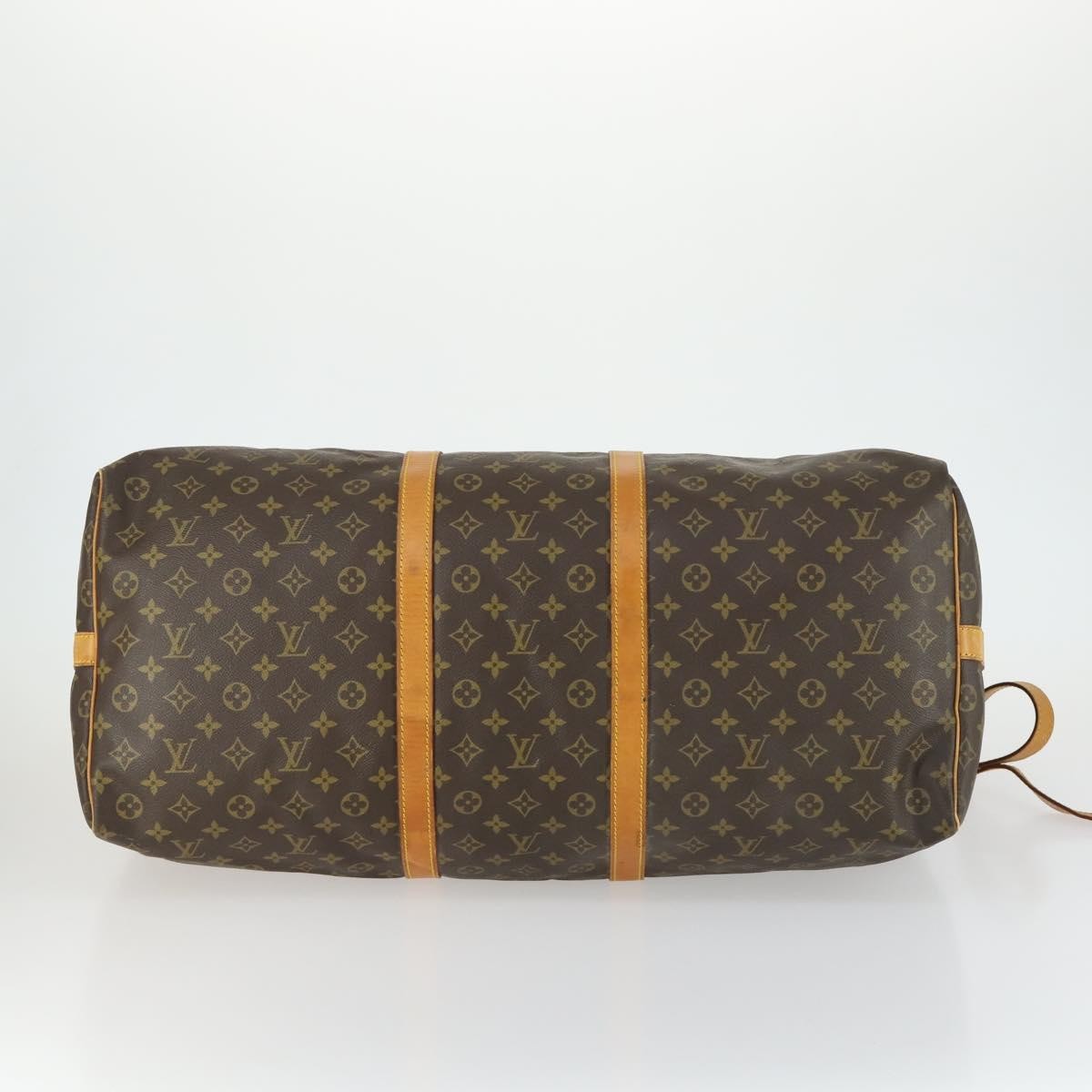 Louis Vuitton Keepall Bandouliere Bag Monogram Canvas Brown Canvas Travel Bag Bag (Pre-Owned)