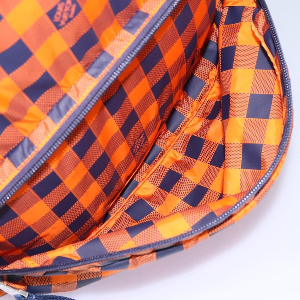 Louis Vuitton Aventure Backpack Damier Nylon Orange Nylon Backpack Bag (Pre-Owned)