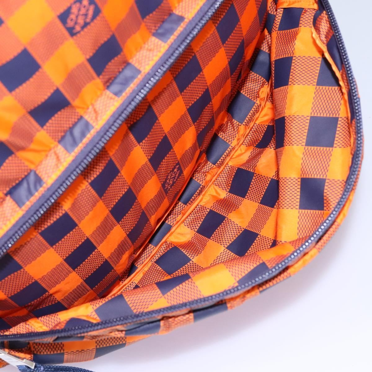 Louis Vuitton Aventure Backpack Damier Nylon Orange Nylon Backpack Bag (Pre-Owned)