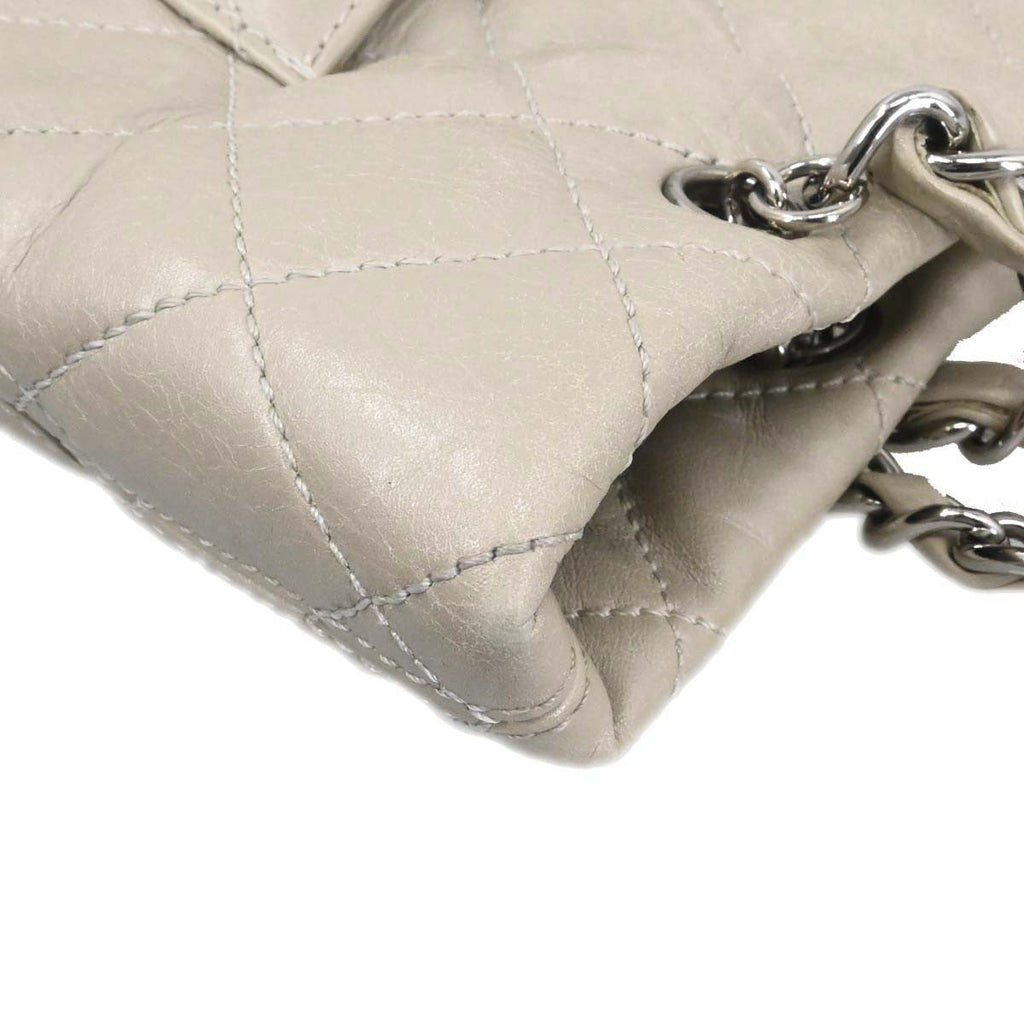 Chanel 31 Rue Cambon Chain Tote Caviar Ecru Leather Tote Bag Bag (Pre-Owned)