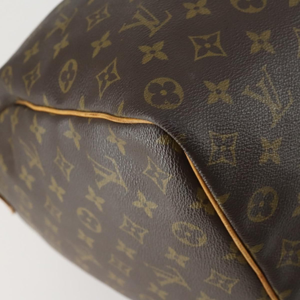 Louis Vuitton Keepall Bag Monogram Canvas Brown Canvas Travel Bag Bag (Pre-Owned)