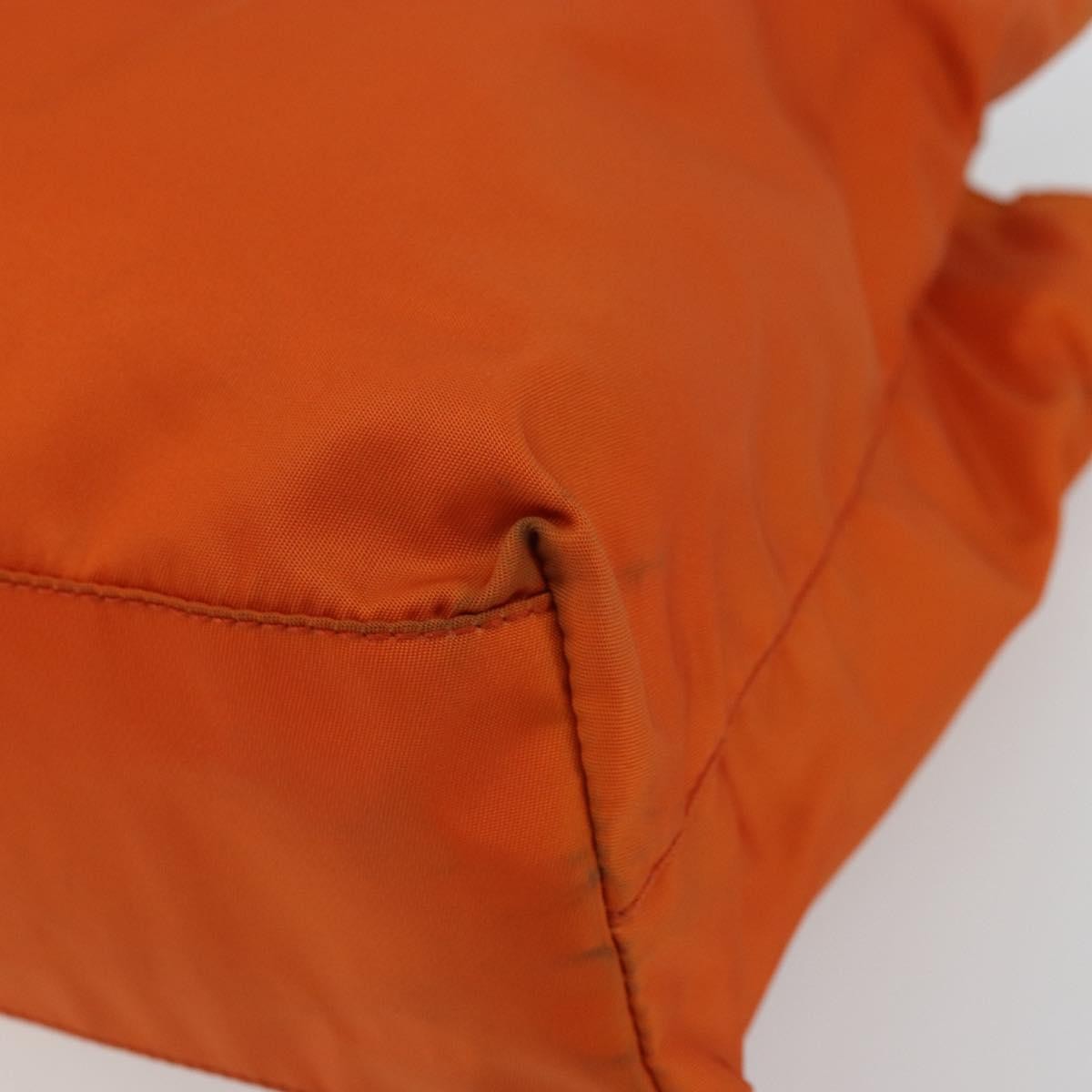 Prada Vintage Tote Tessuto Orange Nylon Tote Bag Bag (Pre-Owned)