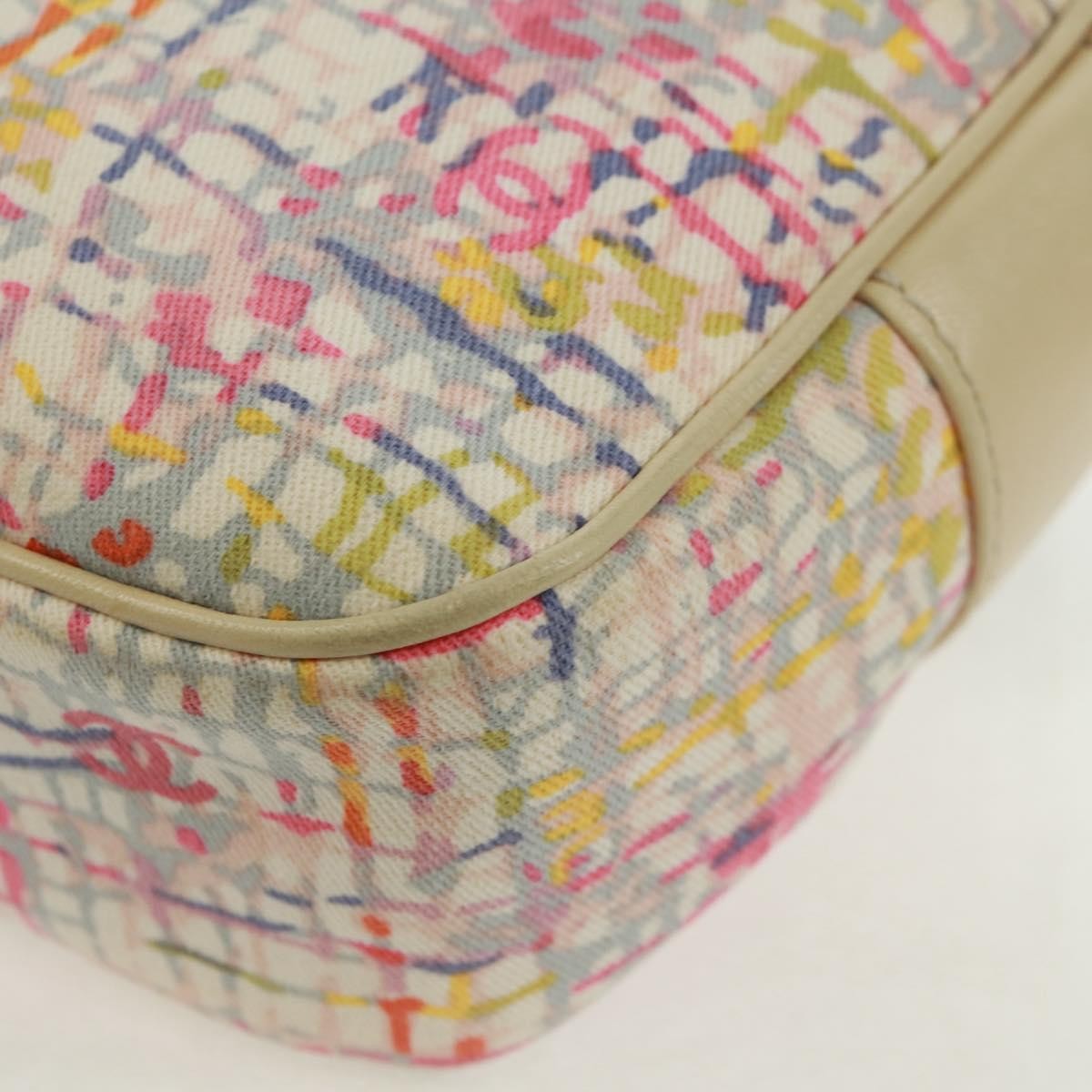 Chanel Vintage Clover Camera Bag Printed Canvas Multicolour Canvas Shoulder Bag Bag (Pre-Owned)