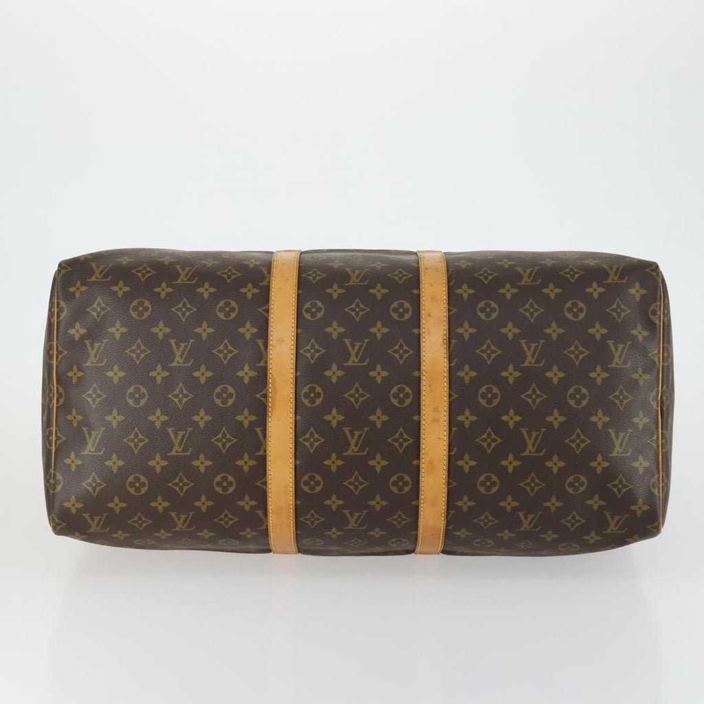 Louis Vuitton Keepall Bag Monogram Canvas Brown Canvas Travel Bag Bag (Pre-Owned)