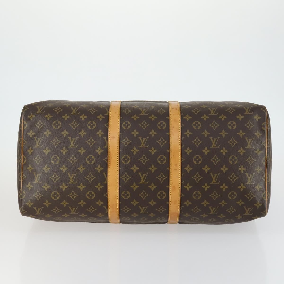 Louis Vuitton Keepall Bag Monogram Canvas Brown Canvas Travel Bag Bag (Pre-Owned)
