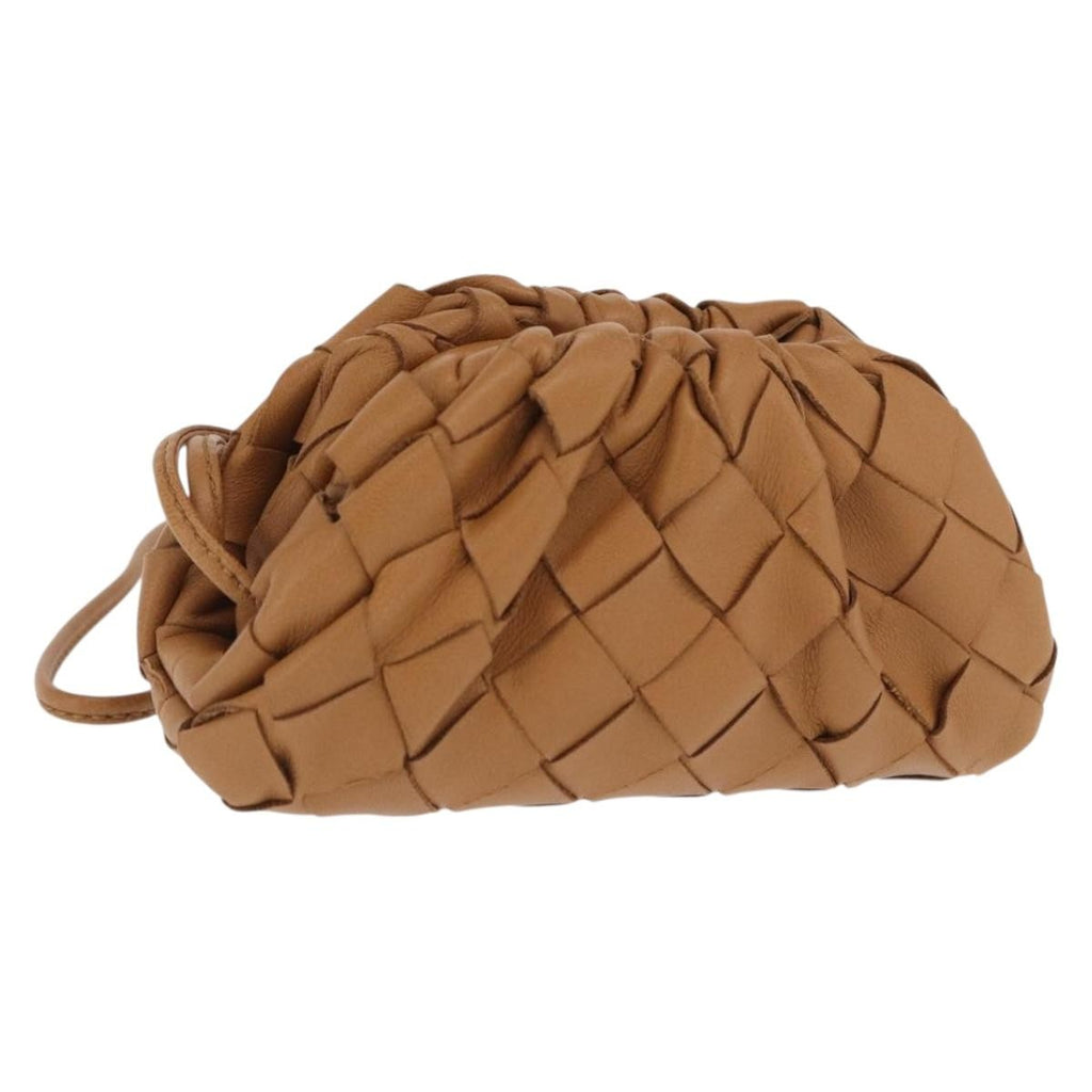 Bottega Veneta The Pouch Coin Purse Intrecciato Nappa Brown Leather Clutche & Pouche Bag (Pre-Owned)