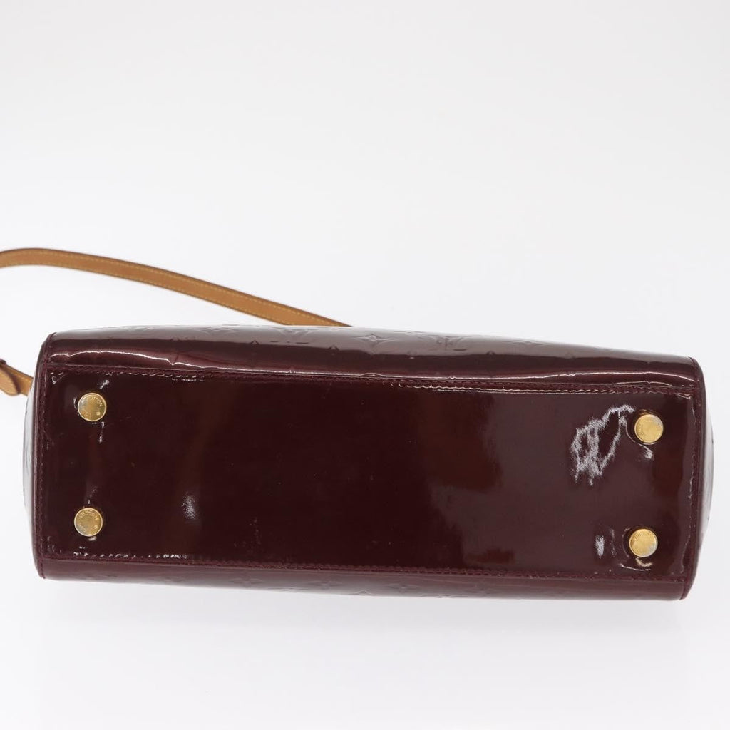 Louis Vuitton Brea Handbag Monogram Vernis Burgundy Patent_Leather Handbag (Pre-Owned)