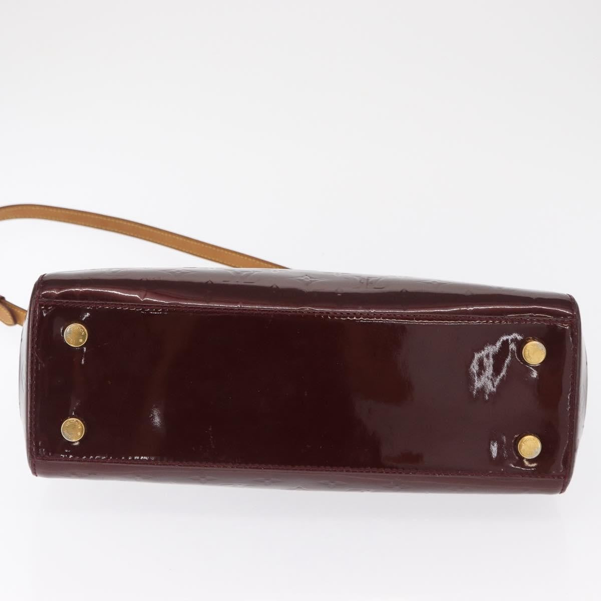 Louis Vuitton Brea Handbag Monogram Vernis Burgundy Patent_Leather Handbag (Pre-Owned)
