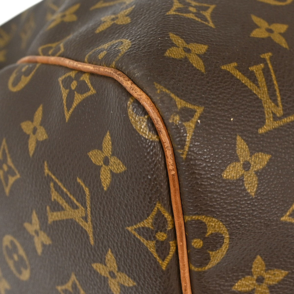 Louis Vuitton Keepall Bag Monogram Canvas Brown Canvas Travel Bag Bag (Pre-Owned)