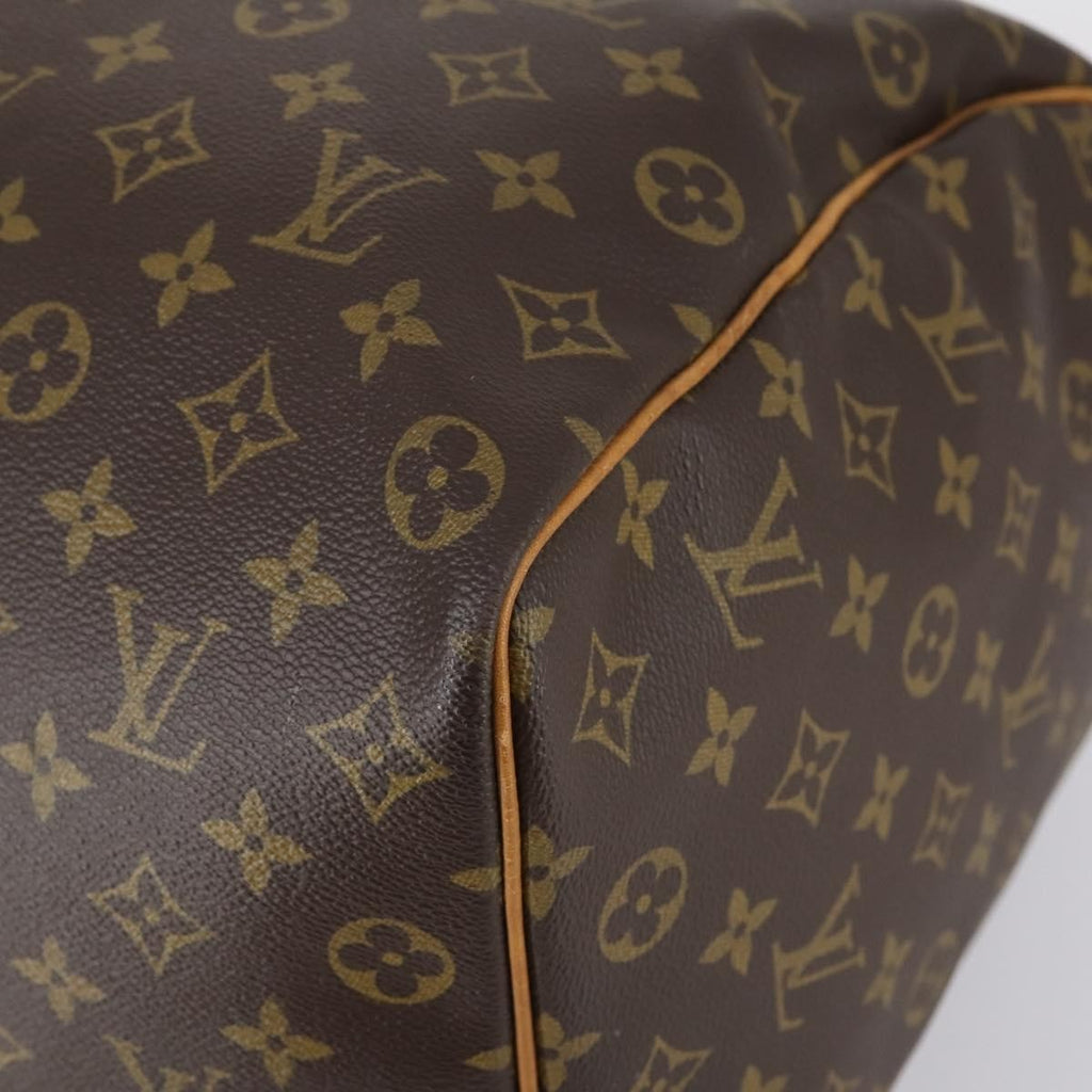 Louis Vuitton Keepall Bag Monogram Canvas Brown Canvas Travel Bag Bag (Pre-Owned)