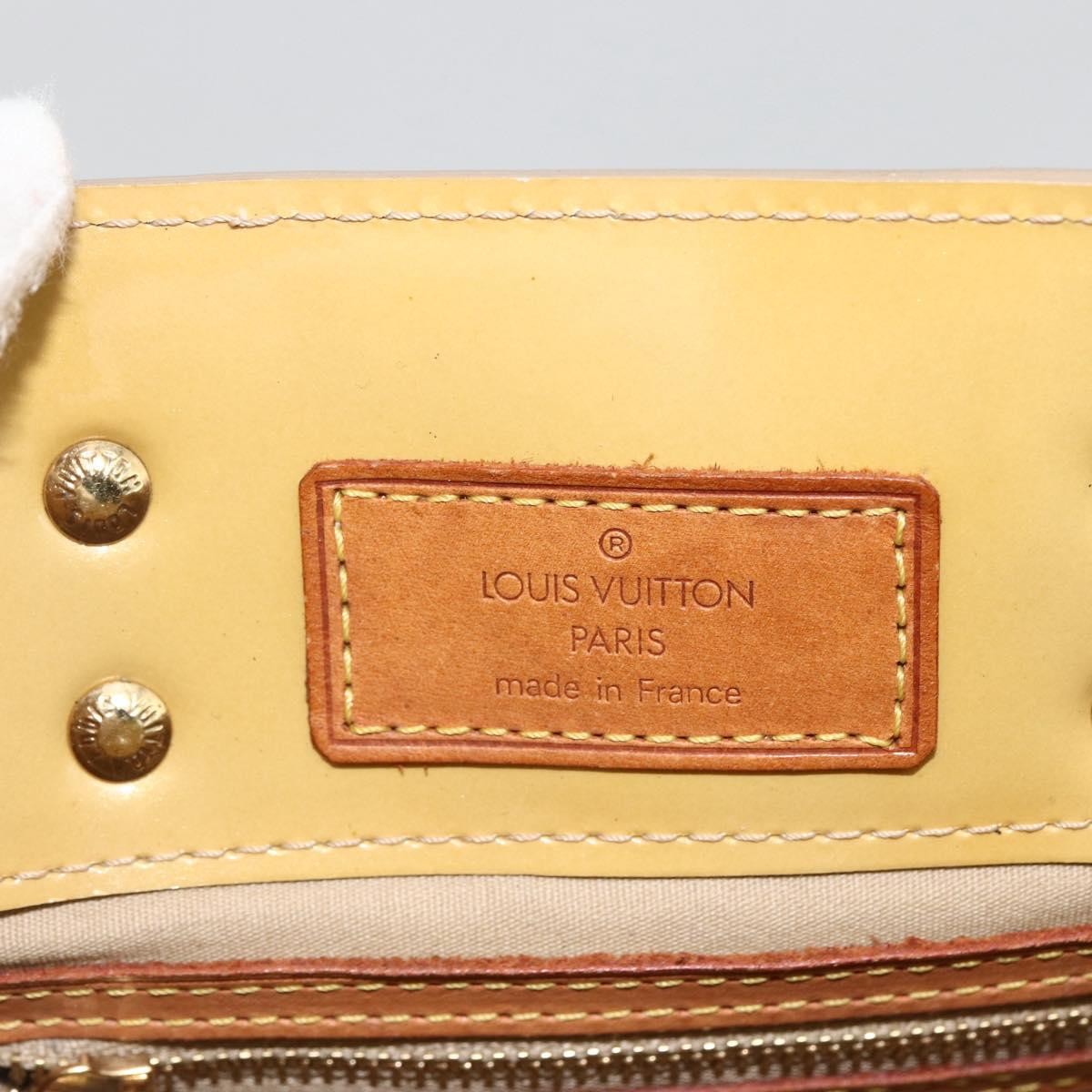 Louis Vuitton Reade Handbag Monogram Vernis Beige Patent_Leather Handbag (Pre-Owned)