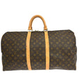 Louis Vuitton Keepall Bag Monogram Canvas Brown Canvas Travel Bag Bag (Pre-Owned)