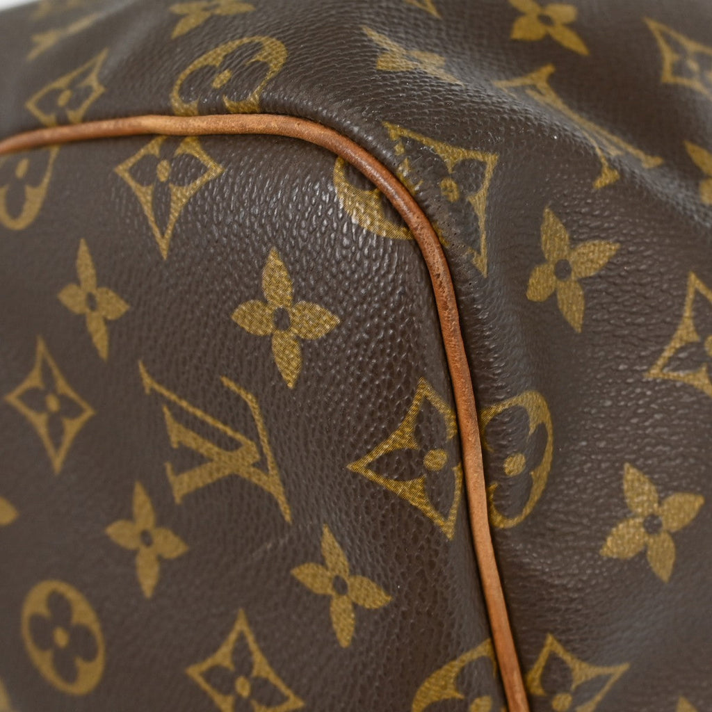 Louis Vuitton Keepall Bag Monogram Canvas Brown Canvas Travel Bag Bag (Pre-Owned)