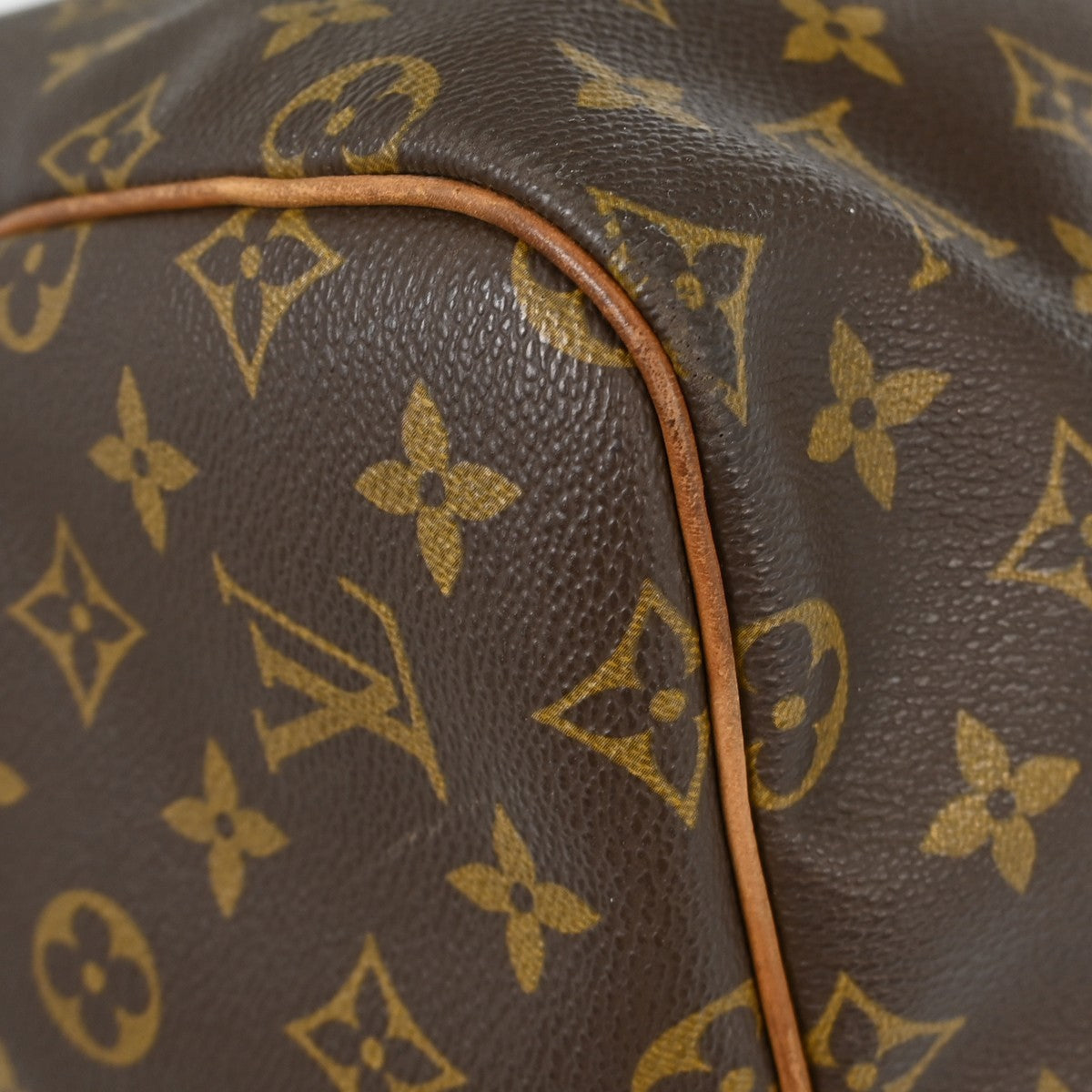 Louis Vuitton Keepall Bag Monogram Canvas Brown Canvas Travel Bag Bag (Pre-Owned)