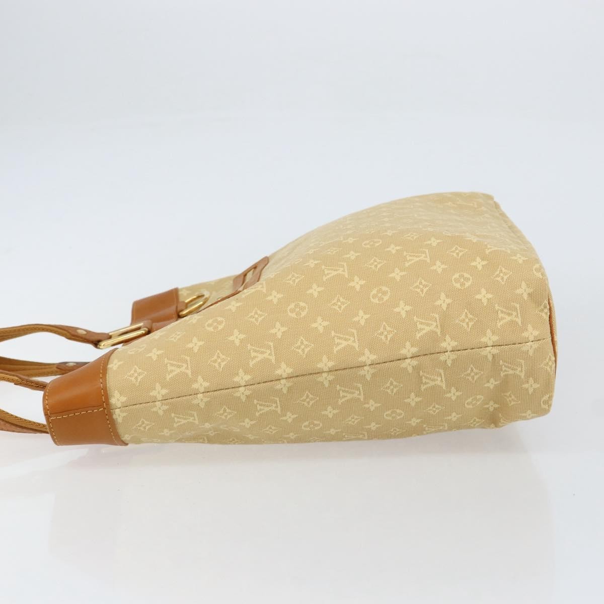 Louis Vuitton Lucille Handbag Mini Lin Beige Canvas Tote Bag Bag (Pre-Owned)