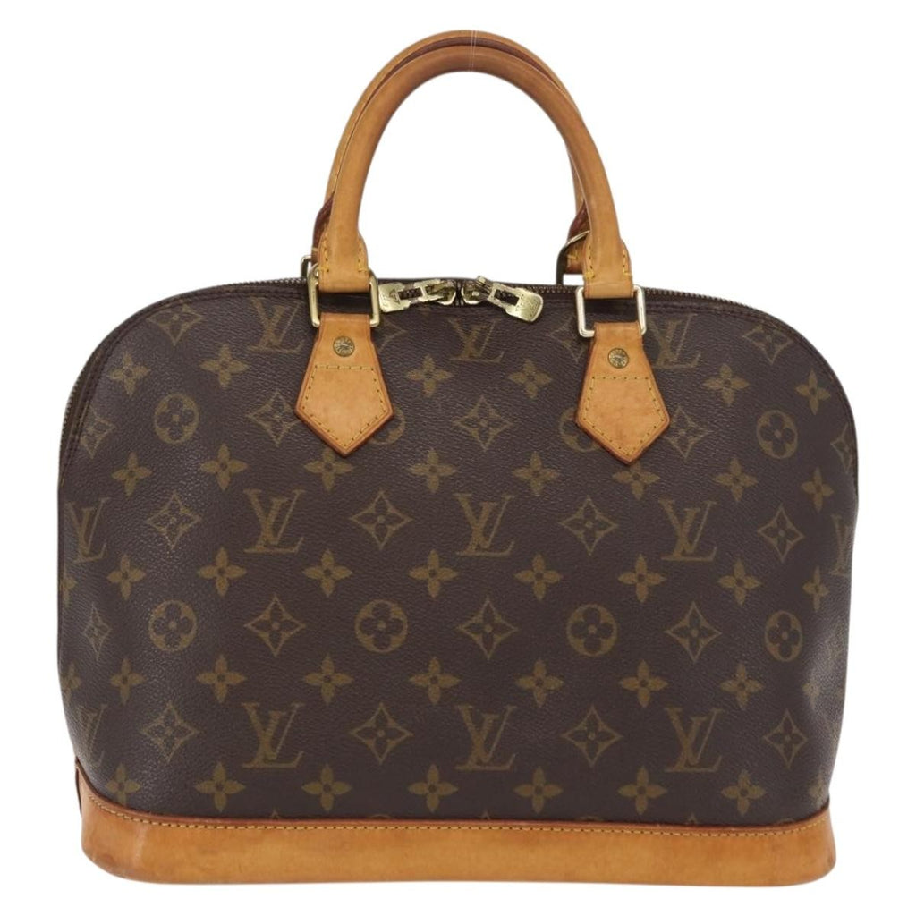 Louis Vuitton Alma Handbag Monogram Canvas Brown Canvas Handbag (Pre-Owned)