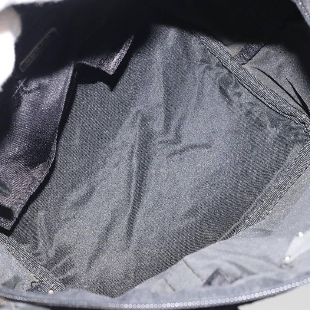 Prada Vintage Handbag Tessuto Black Nylon Handbag (Pre-Owned)