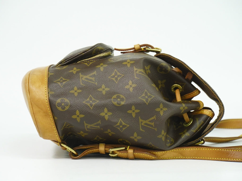 Louis Vuitton Vintage Montsouris Backpack Monogram Canvas Brown Canvas Backpack Bag (Pre-Owned)